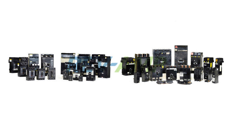 a large collection of Square D breakers, new used and obsolete