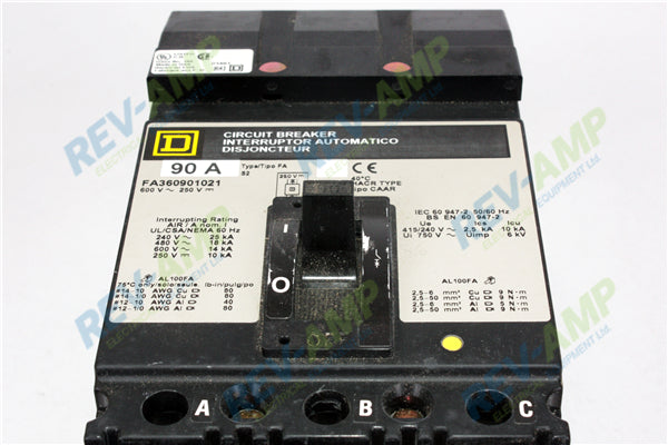 Square D FA360901021 Molded Case Circuit Breaker