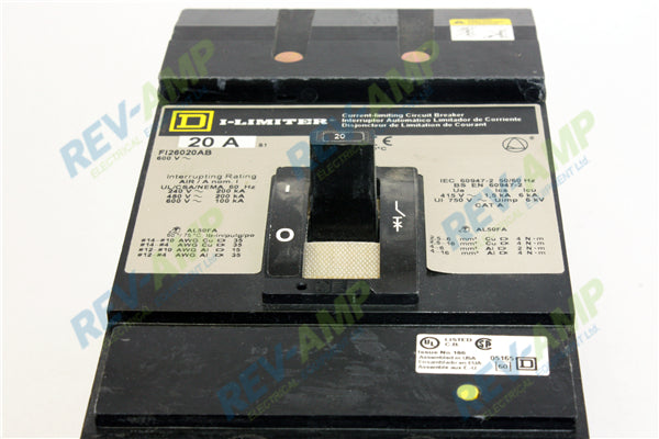 Square D FI26020AB Molded Case Circuit Breaker