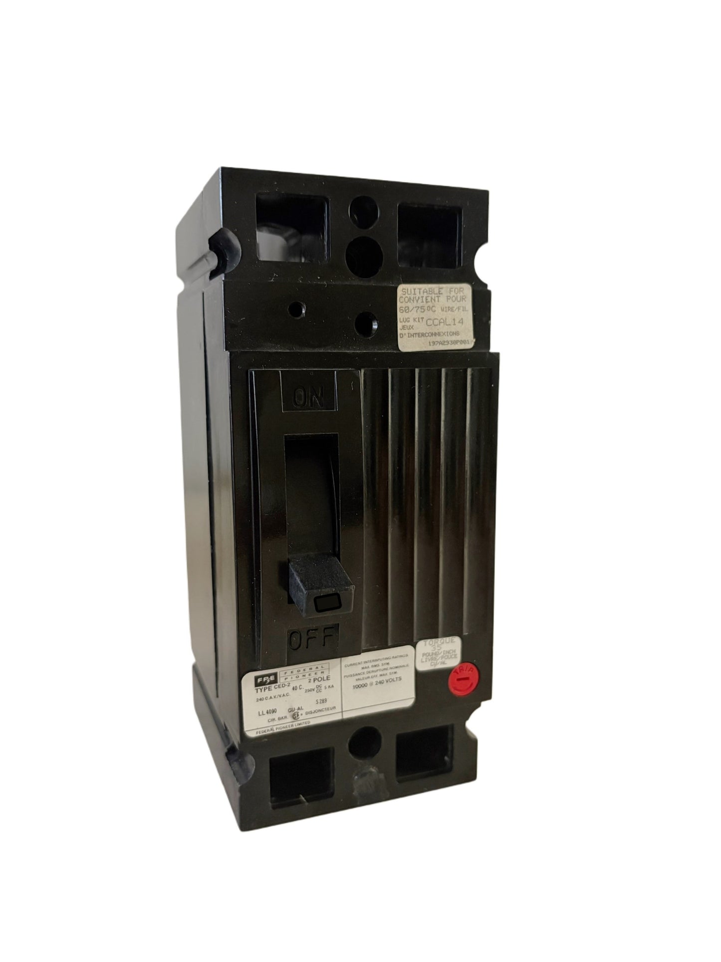 Federal Pioneer CED126090 Molded Case Circuit Breaker