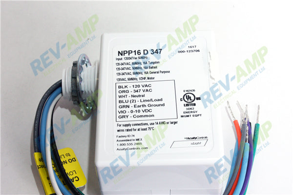 Acuity Controls NPP16 D 347